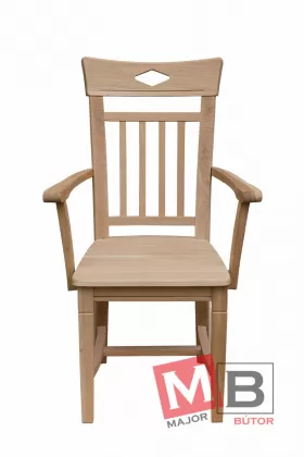 Normandia karfás szék bükkfából